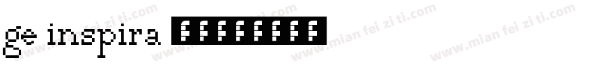 ge inspira 字体字体转换